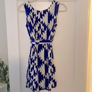 Blue & White Dress